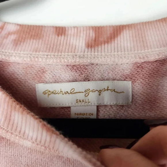 Spiritual Gangster Crewneck Sweatshirt Pullover Marbled Pink Small - Picture 3 of 7